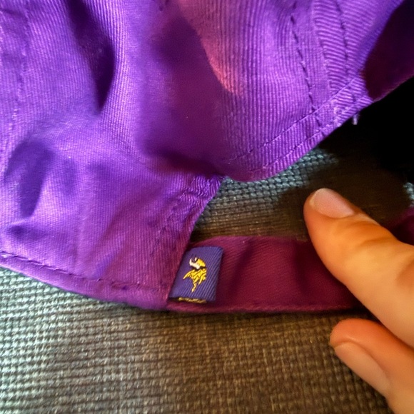 New Era Minnesota Vikings‎ Purple Adjustable Hat Unisex Size Large Football Cap - Picture 4 of 6
